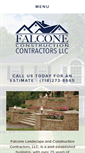Mobile Screenshot of falconelandscapeconstruction.com